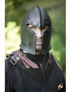 Medieval barbute Epic Dark, Epic Armory