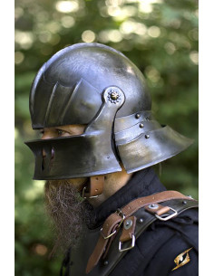 Sallet Helmet with Visor, Epic Dark 2