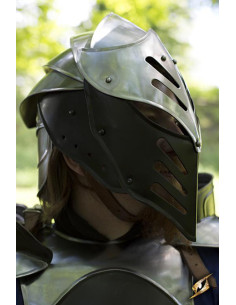 Dark Ice Elf Helmet polished finish, Epic Armory 2