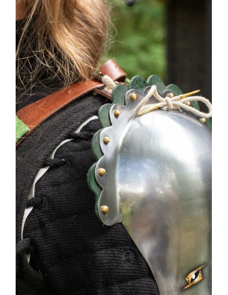 Medieval nobleman's shoulder pads,...