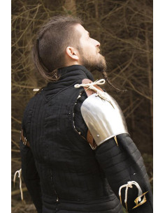 Shoulder pads Churburg armor polished finish, Epic Armory 2