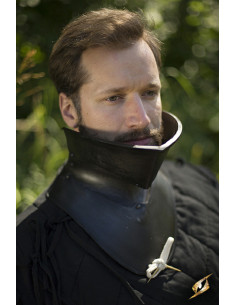 High medieval gorget epic black finish, Epic Armory