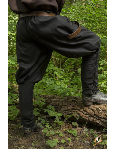 Black medieval pants with laces, Epic Armory