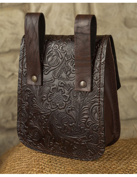 Beatriz medieval bag in dark brown...