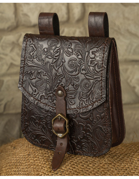 Beatriz medieval bag in dark brown...