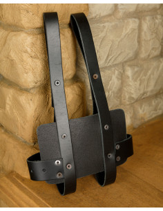 Baldric Tiberius to carry books in black leather 2