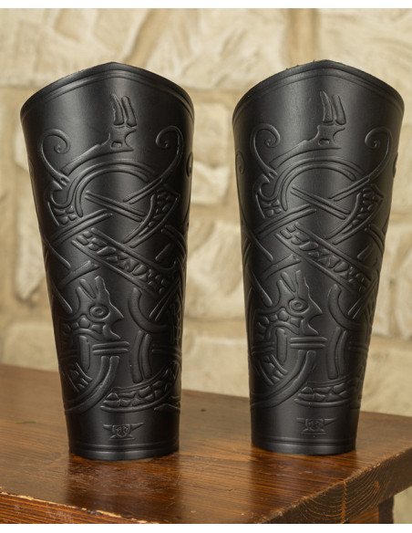 Viking Midgar Ragnarok bracers, black...