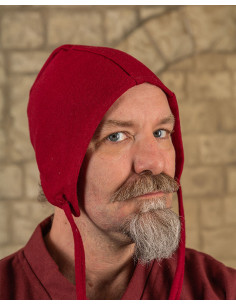 Medieval peasant crepe Martinus, Bordeaux wool