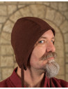 Medieval peasant crepe Martinus, brown wool