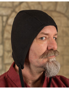 Martinus medieval peasant crepe, black wool