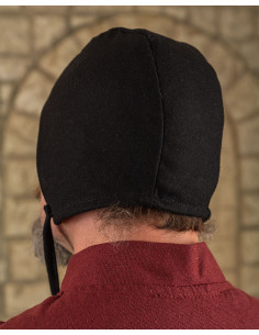 Martinus medieval peasant crepe, black wool 2