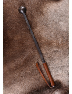 Medieval steel mace with leather handle, 16th-17th centuries