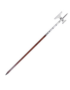 Poleaxe shaft ax with hammer, 15th century