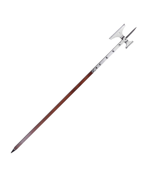Poleaxe shaft ax with hammer, 15th...