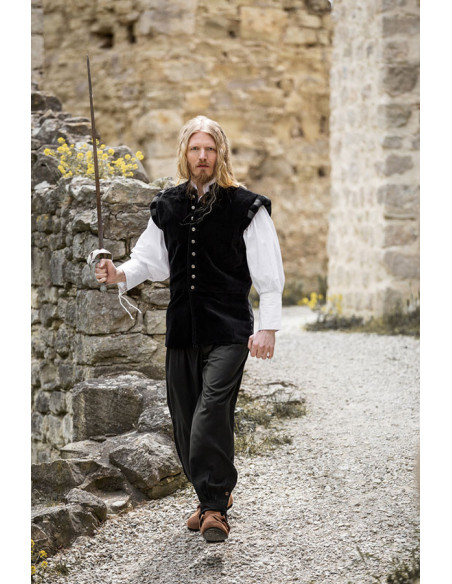 Renaissance vest model Pierre, black... Renaissance vest model Pierre, black...