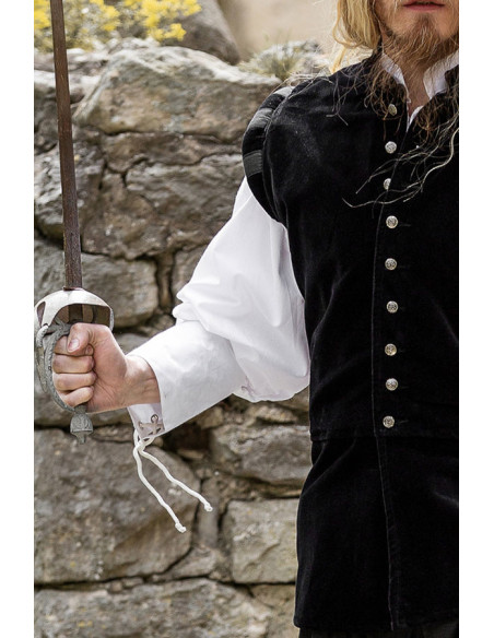 Renaissance vest model Pierre, black... Renaissance vest model Pierre, black...