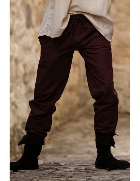 Arvo medieval trousers, brown color