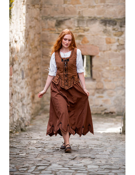 Medieval skirt with embroidery Svenja... Medieval skirt with embroidery Svenja...