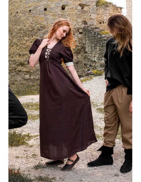 Medieval dress Denise with laces,...