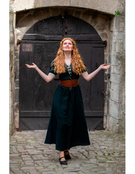 Medieval dress Denise with laces,...