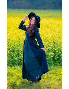 Medusa medieval dress, black-blue 2