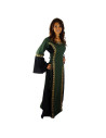 Medieval dress woman model Sophie, Green-Black