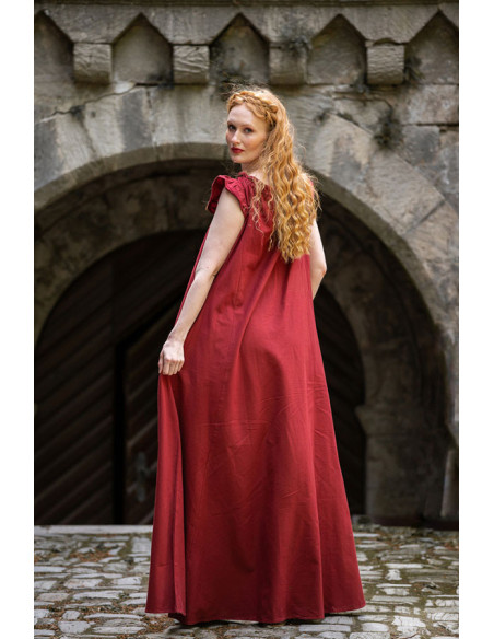 Long medieval dress model Clara, red...