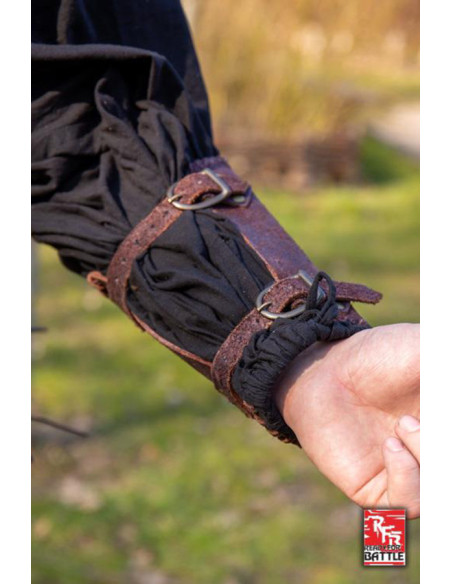 Veteran's medieval bracers, in brown...