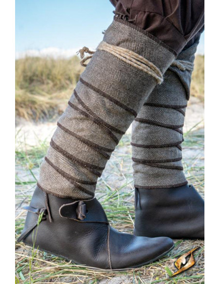 Wool twisted leg warmers with...