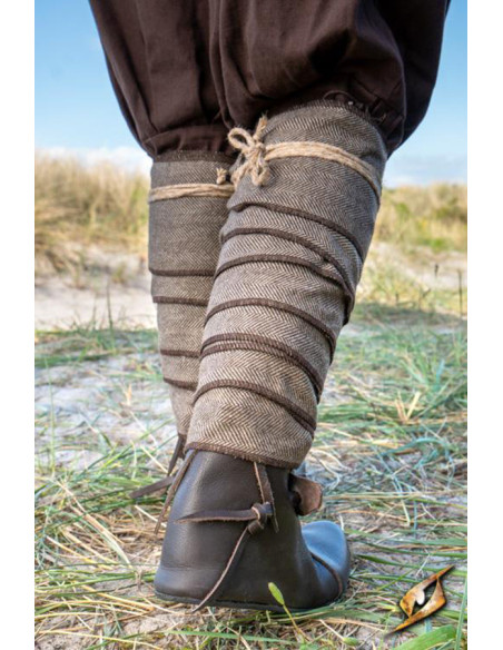 Wool twisted leg warmers with...