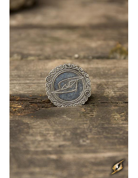 Set of 30 lion coins, silver color