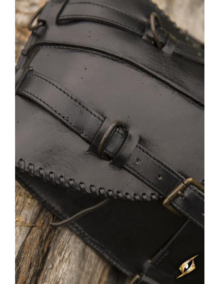 Medieval adventurer backpack in black... Medieval adventurer backpack in black...