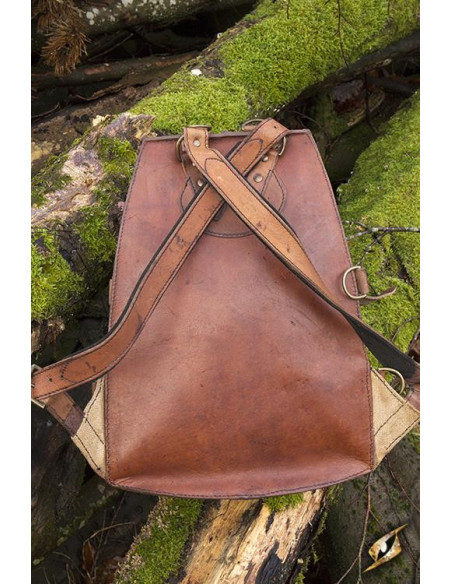 Medieval adventurer's backpack in...