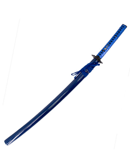 Blue basic practice katana with box