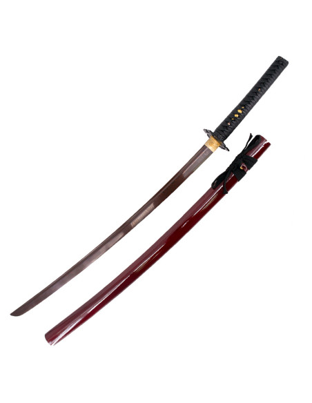 Basic red practice katana with box