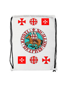Drawstring backpack Knights Templar Crosses (34x42 cms.) 2