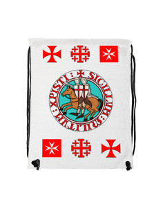 Drawstring backpack Knights Templar Crosses (34x42 cms.)