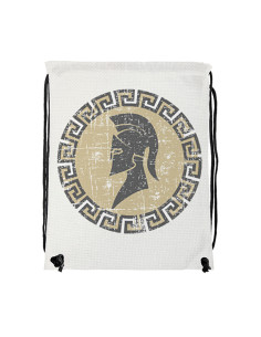 Greek-Spartan warrior drawstring bag (34x42 cms.)