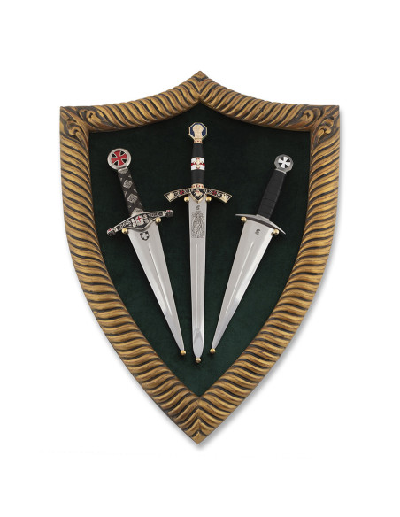 Wooden wall display for daggers, 50 x...