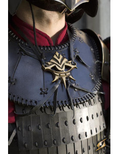 Shield Ratio Symbol armor pendant, brass color