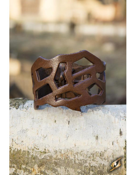 Elf Rogue bracelet in brown leather,...