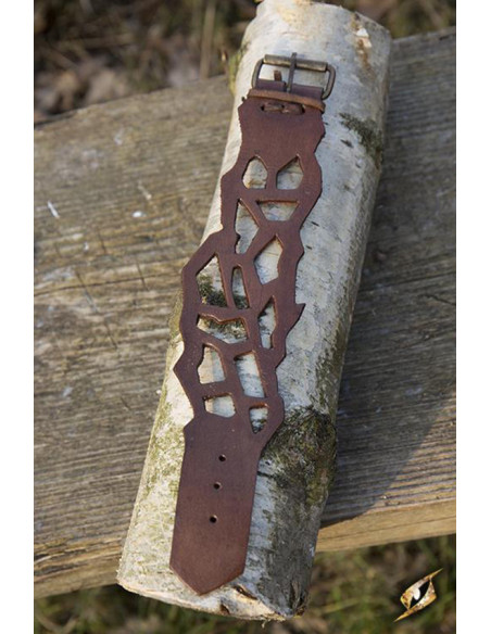 Elf Rogue bracelet in brown leather,...