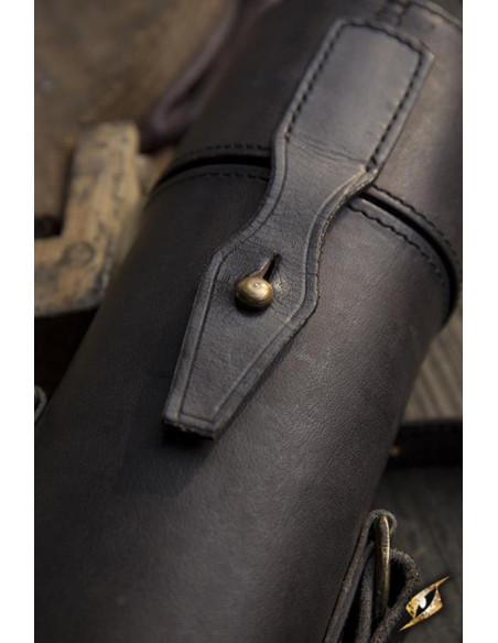 Parchment holder with strap in black...