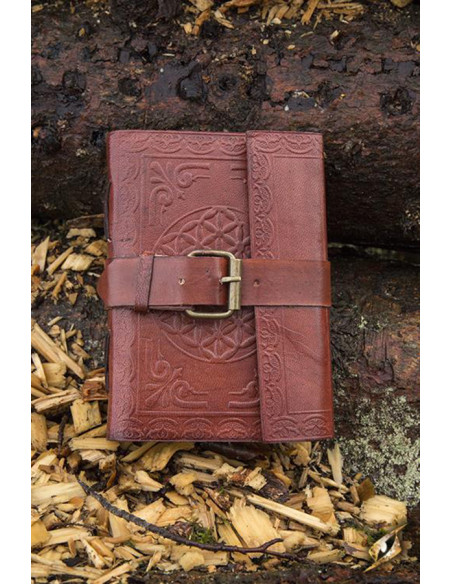Small diary with leather covers,...