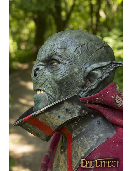 Green Feral Orc LARP fantasy mask