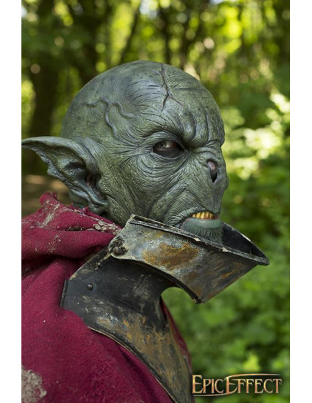 Green Feral Orc LARP fantasy mask