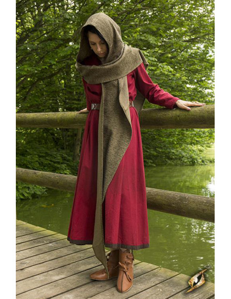 Hood with medieval shawl model Altaïr...