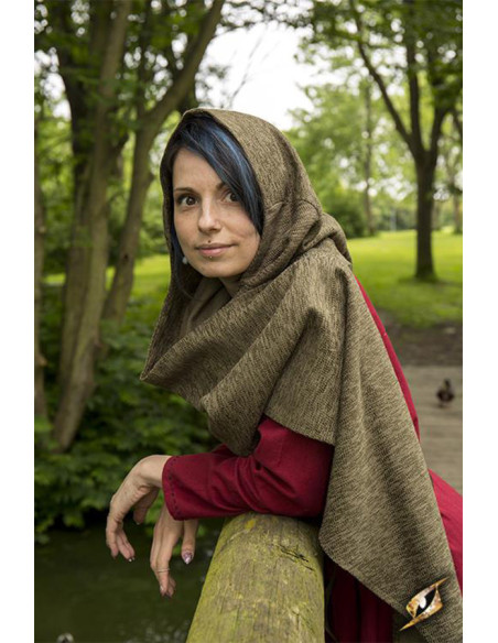 Hood with medieval shawl model Altaïr...