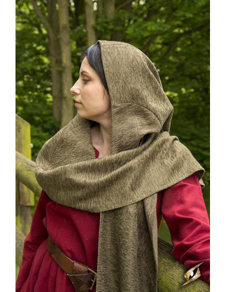 Hood with medieval shawl model Altaïr...