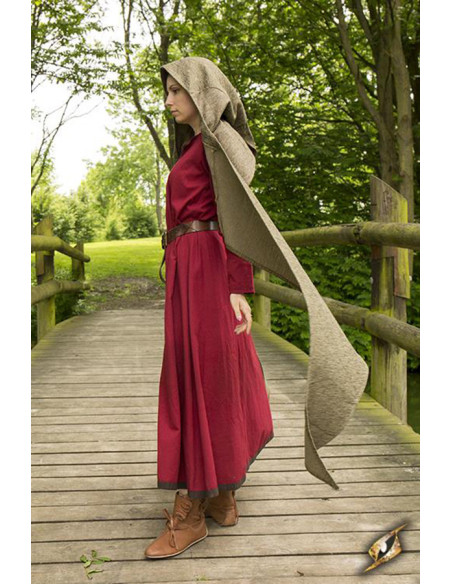 Hood with medieval shawl model Altaïr...